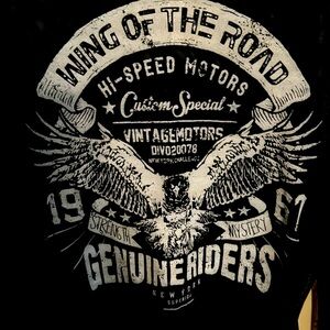 Mesh large black-and-white motorcycle wings of the road genuine riders